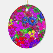 Schönes Phantastisches Blumenmuster Keramik Ornament (Links)