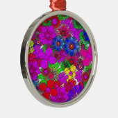 Schönes Phantastisches Blumenmuster Ornament Aus Metall (Rechts)