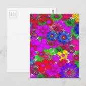Schönes Phantastisches Blumenmuster Postkarte (Vorne/Hinten)
