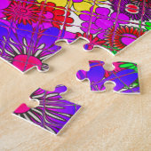 Schönes Phantastisches Blumenmuster Puzzle (Seite)