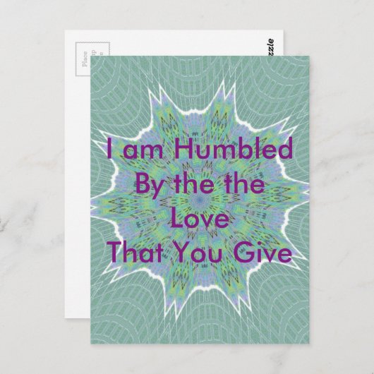 Schönes Phantastisches, Cooles Blumenmuster Design Postkarte (Vorne/Hinten)