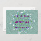 Schönes Phantastisches, Cooles Blumenmuster Design Postkarte (Vorne/Hinten)