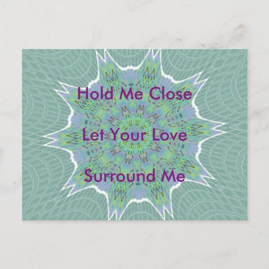 Schönes Phantastisches, Cooles Blumenmuster Design Postkarte (Vorderseite)