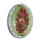 Schönes, phantastisches Design der Rose Dartscheibe (Vorderseite Links)