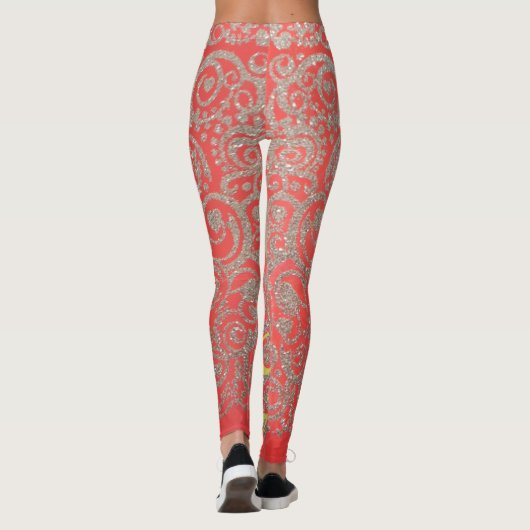 Schönes phantastisches Design für Glitzer Leggings (Rückseite)