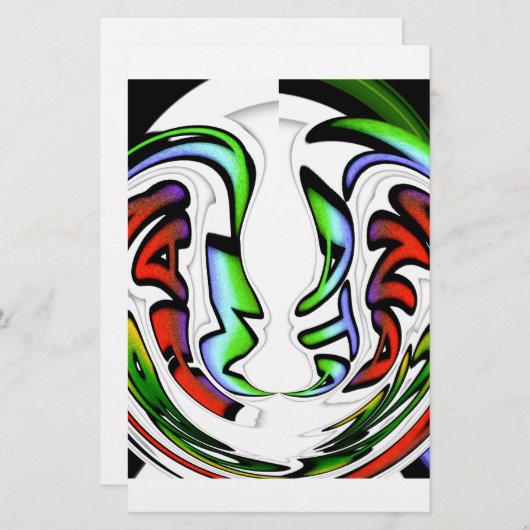 Schönes Phantastisches Design haben einen schönen Briefpapier (Vorne/Hinten)