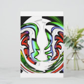 Schönes Phantastisches Design haben einen schönen  Briefpapier (Stehend Vorderseite)