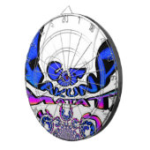 Schönes, Phantastisches Design von USA Fun Text Ar Dartscheibe (Vorderseite rechts)