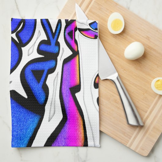 Schönes, Phantastisches Design von USA Fun Text Ar Geschirrtuch (Viertel Falte)