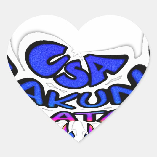 Schönes, Phantastisches Design von USA Fun Text Ar Herz-Aufkleber (Vorderseite)