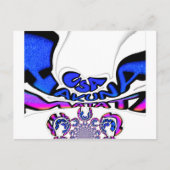 Schönes, Phantastisches Design von USA Fun Text Ar Postkarte (Vorderseite)