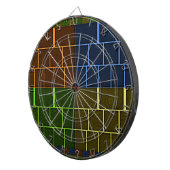 Schönes Phantastisches geometrisches Design Dartscheibe (Vorderseite rechts)