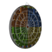 Schönes Phantastisches geometrisches Design Dartscheibe (Vorderseite Links)