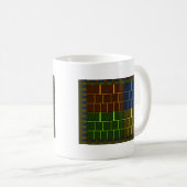 Schönes Phantastisches geometrisches Design Kaffeetasse (VorderseiteRechts)