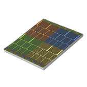 Schönes Phantastisches geometrisches Design Notizblock (Rotiert)