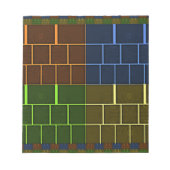 Schönes Phantastisches geometrisches Design Notizblock (Vorderseite)