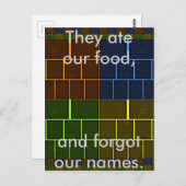 Schönes Phantastisches geometrisches Design Postkarte (Vorne/Hinten)