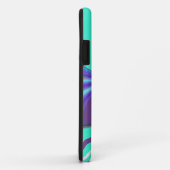 Schönes phantastisches Lila Cyan Motiv Design Case-Mate iPhone Hülle (Hinten/Rechts)