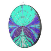 Schönes phantastisches Lila Cyan Motiv Design Dartscheibe (Vorderseite rechts)