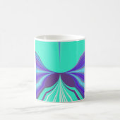 Schönes phantastisches Lila Cyan Motiv Design Kaffeetasse (Mittel)