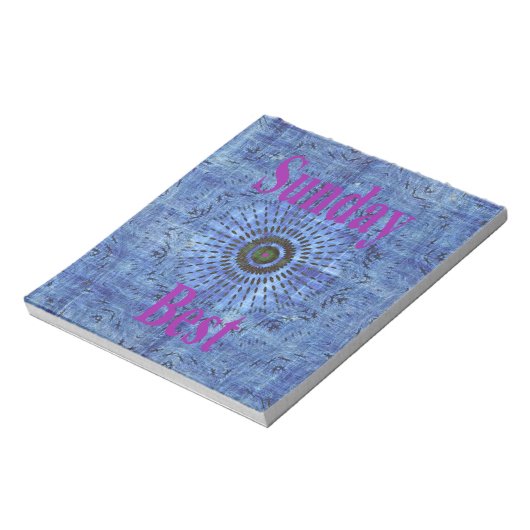 Schönes Phantastisches modernes Denim Design: Sonn Notizblock (Rotiert)