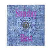 Schönes Phantastisches modernes Denim Design: Sonn Notizblock (Vorderseite)