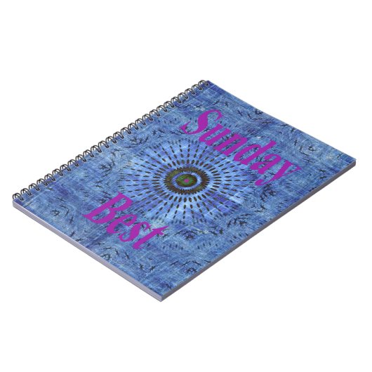 Schönes Phantastisches modernes Denim Design: Sonn Notizblock (Linke Seite)