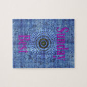 Schönes Phantastisches modernes Denim Design: Sonn Puzzle (Horizontal)