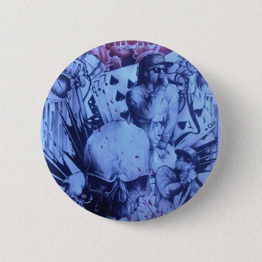 Schönes phantastisches Online-Skeezers-künstlerisc Button (Vorderseite)