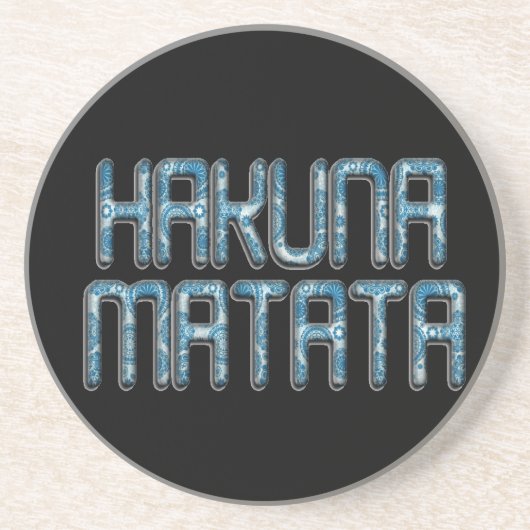 Schönes phantastisches Swahili-Textquotendesign Getränkeuntersetzer (Vorne)