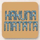 Schönes phantastisches Swahili-Textquotendesign Getränkeuntersetzer (Vorderseite)