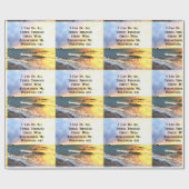 SCHÖNES PHILIPPIANS 4:13 SCRIPTURE-FOTO GESCHENKPAPIER (Flach)