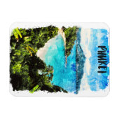 Schönes Phuket Thailand Beach Paradies Magnet (Horizontal)