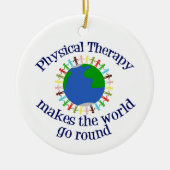 Schönes Physikalisches Therapieweltangebot PT Keramik Ornament (Vorne)