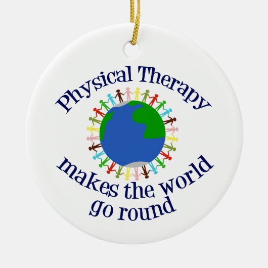 Schönes Physikalisches Therapieweltangebot PT Keramik Ornament (Vorne)