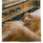 Schönes Piano Duschvorhang (Vorderseite)