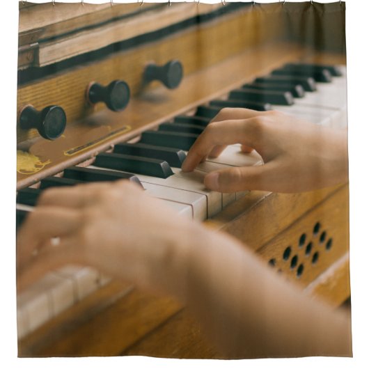 Schönes Piano Duschvorhang (Vorderseite)