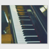 Schönes Piano Geschenkpapier (Flach)