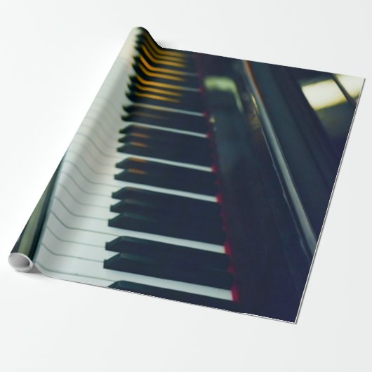 Schönes Piano Geschenkpapier (Ungerollt)