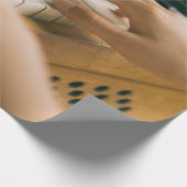 Schönes Piano Geschenkpapier (Ecke)