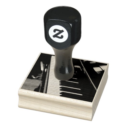 Schönes Piano Gummistempel (Stempel)