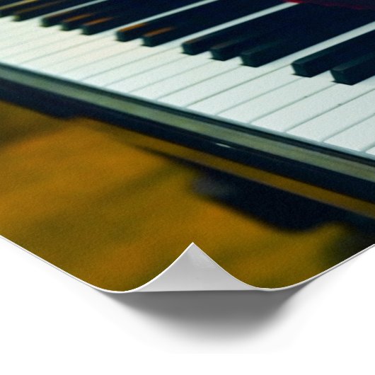Schönes Piano Poster (Ecke)