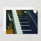 Schönes Piano Postkarte (Vorne/Hinten)