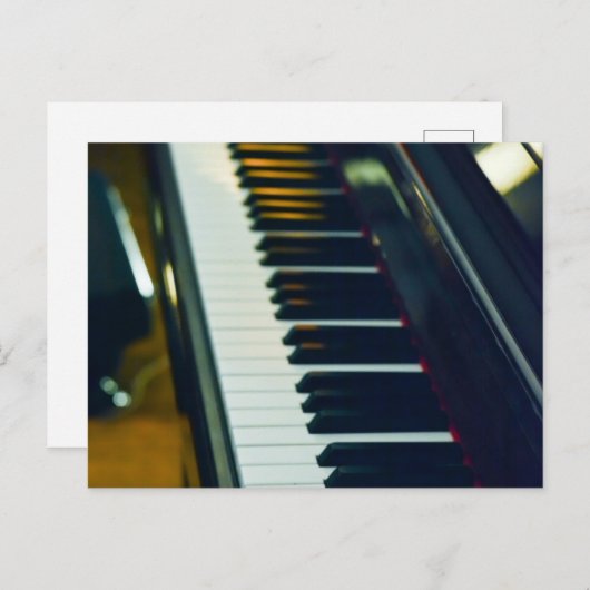 Schönes Piano Postkarte (Vorne/Hinten)