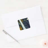 Schönes Piano Quadratischer Aufkleber (Umschlag)