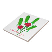 Schönes Pickle Bouquet mit Rose Thunder_Cove Fliese (Seite)