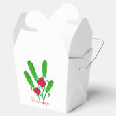 Schönes Pickle Bouquet mit Rose Thunder_Cove Geschenkschachtel (Geöffnet)