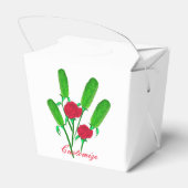 Schönes Pickle Bouquet mit Rose Thunder_Cove Geschenkschachtel (Rückseite)