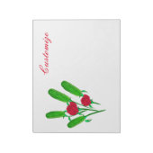 Schönes Pickle Bouquet mit Rose Thunder_Cove Notizblock (Rotiert)