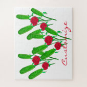 Schönes Pickle Bouquet mit Rose Thunder_Cove Puzzle (Vertikal)